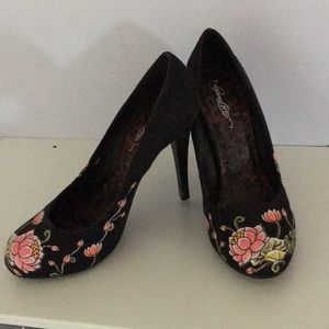 Floral Graffitti Ed Hardy Heels